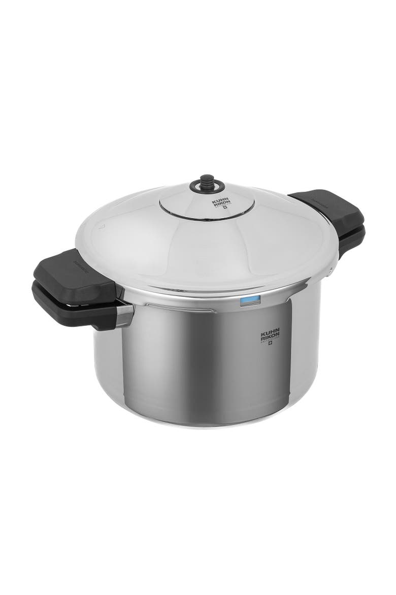 Duromatic INOX Dual handle Stovetop Pressure Cooker, 5.3-Quart, Main, color, Silver