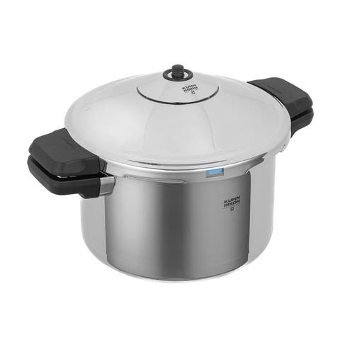 Duromatic INOX Dual handle Stovetop Pressure Cooker, 5.3-Quart