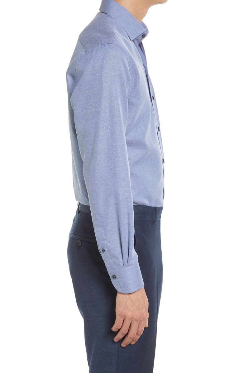 Ledbury Tailored Fit Micropattern Dress Shirt, Alternate, color, 