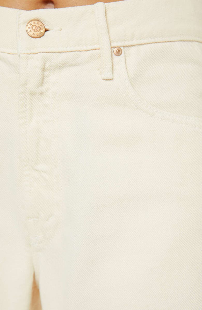 MOTHER Lemon Twist High Waist Wide Leg Jeans, Alternate, color, Natural