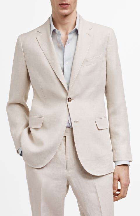 Slim Fit Linen Blazer