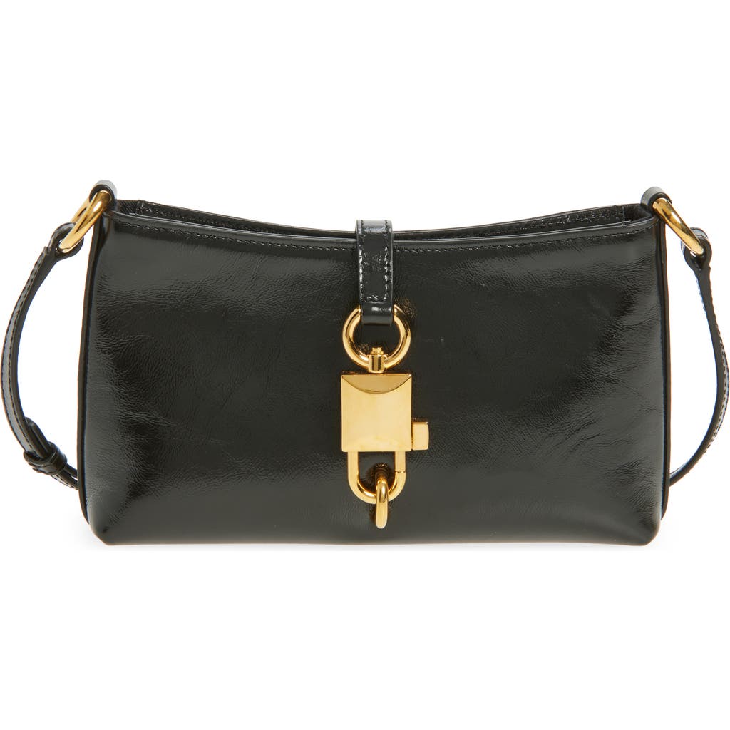 Dolce & Gabbana Dolce&gabbana Sicilian Street Lock Leather Shoulder Bag In Black