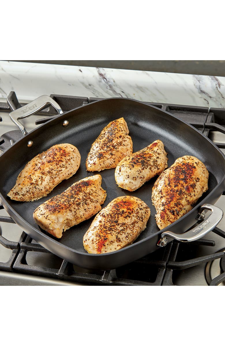 All-Clad Essentials 10-Piece Nonstick Cookware Set, Alternate, color, Black