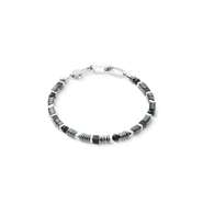 COEUR DE LION Bracelet Cadence Shape Mix Black-Silver