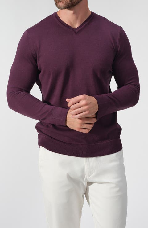 Featherweight Merino Wool V-Neck Sweater