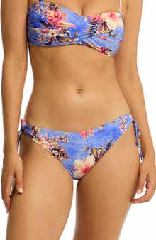 Sea Level Blue Hawaii Tie Side Bikini Bottoms