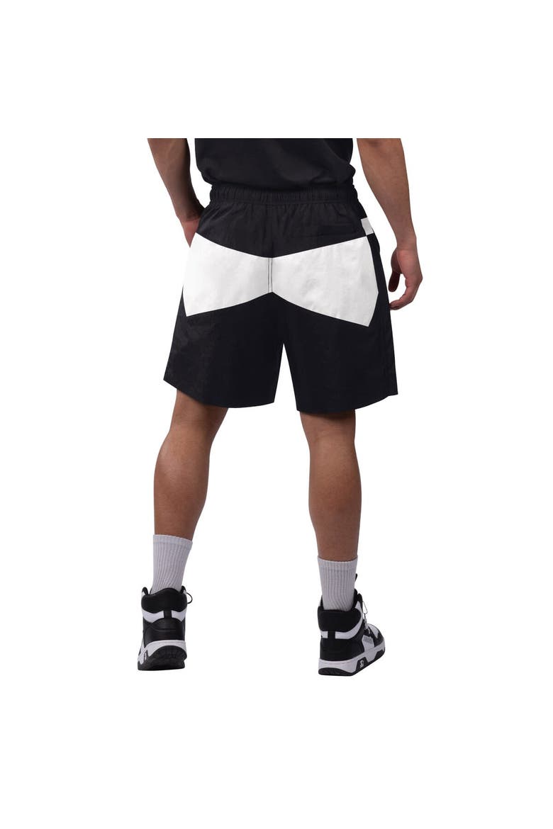 Men's Starter x NHL Black Ice Black/White New York Rangers Linechange Shorts, Alternate, color, Black
