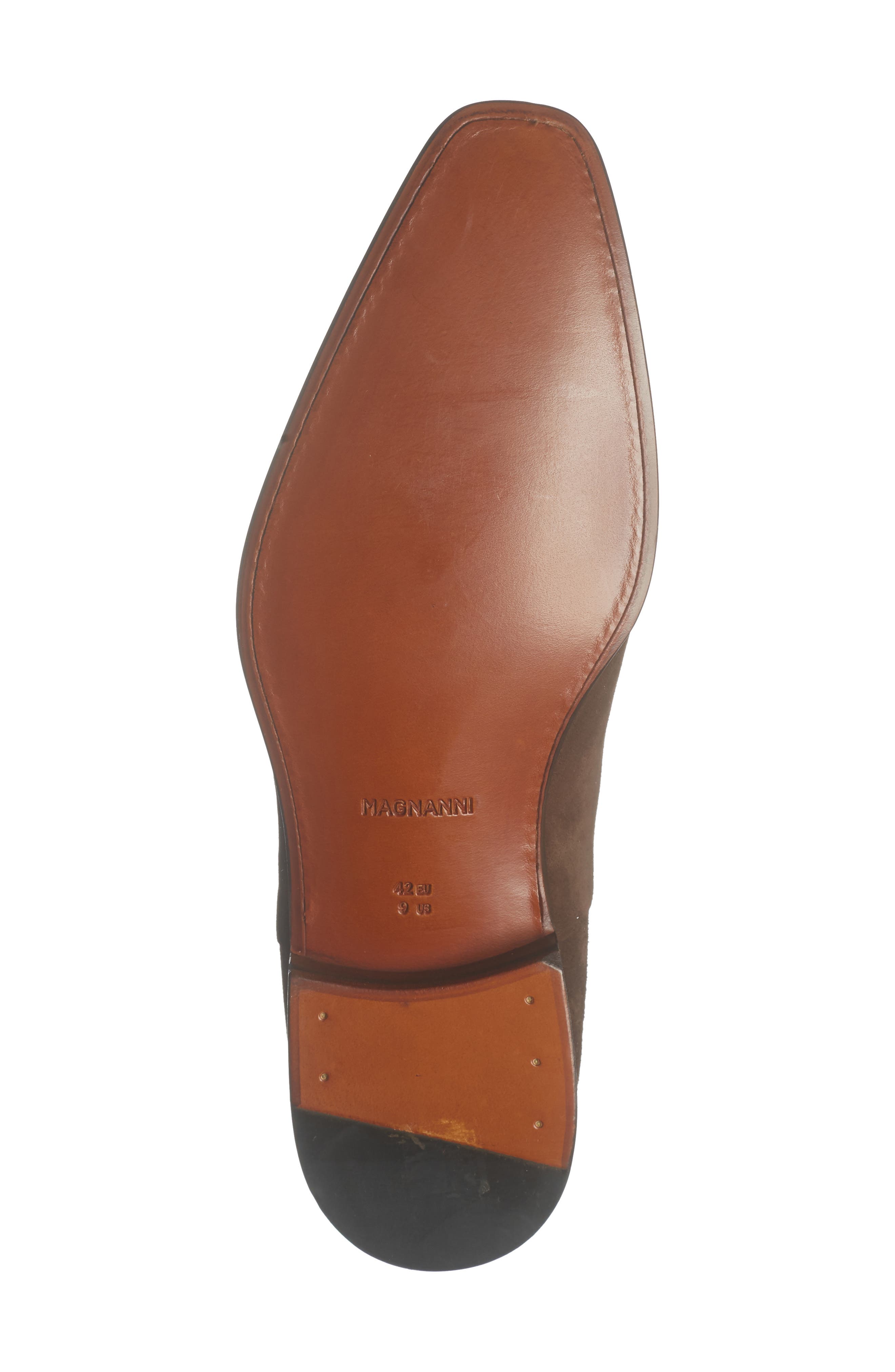 Weiss & Goldring Plain Toe Oxford, Alternate, color, MIDBROWN