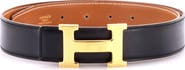 Pre-Owned Hermes Constance Reversible Belt Leather Medium