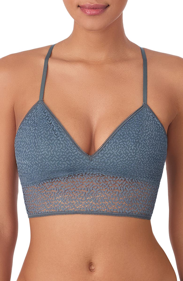 DKNY Modern Lace Longline Bralette, Main, color, Strmywthr