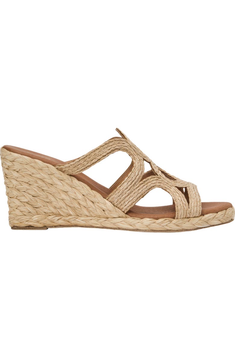 André Assous Nalia Wedge Slide Sandal, Alternate, color, Natural/Cuero