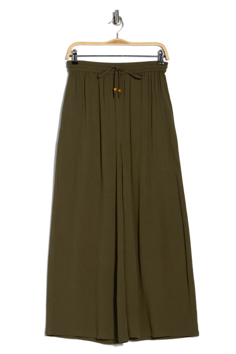 Easy Gauze Cover-Up Pants, Alternate, color, OLIVE SARMA