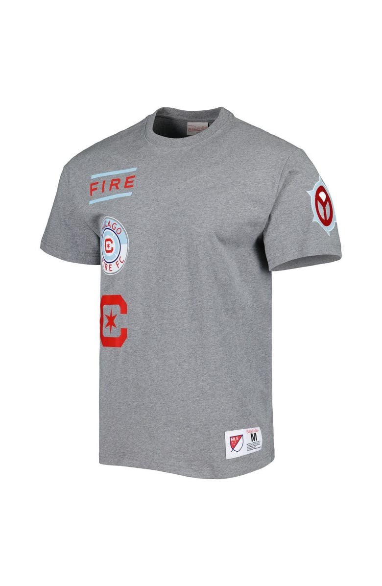 Mitchell & Ness Men's Mitchell & Ness Gray Chicago Fire City Tee, Alternate, color,