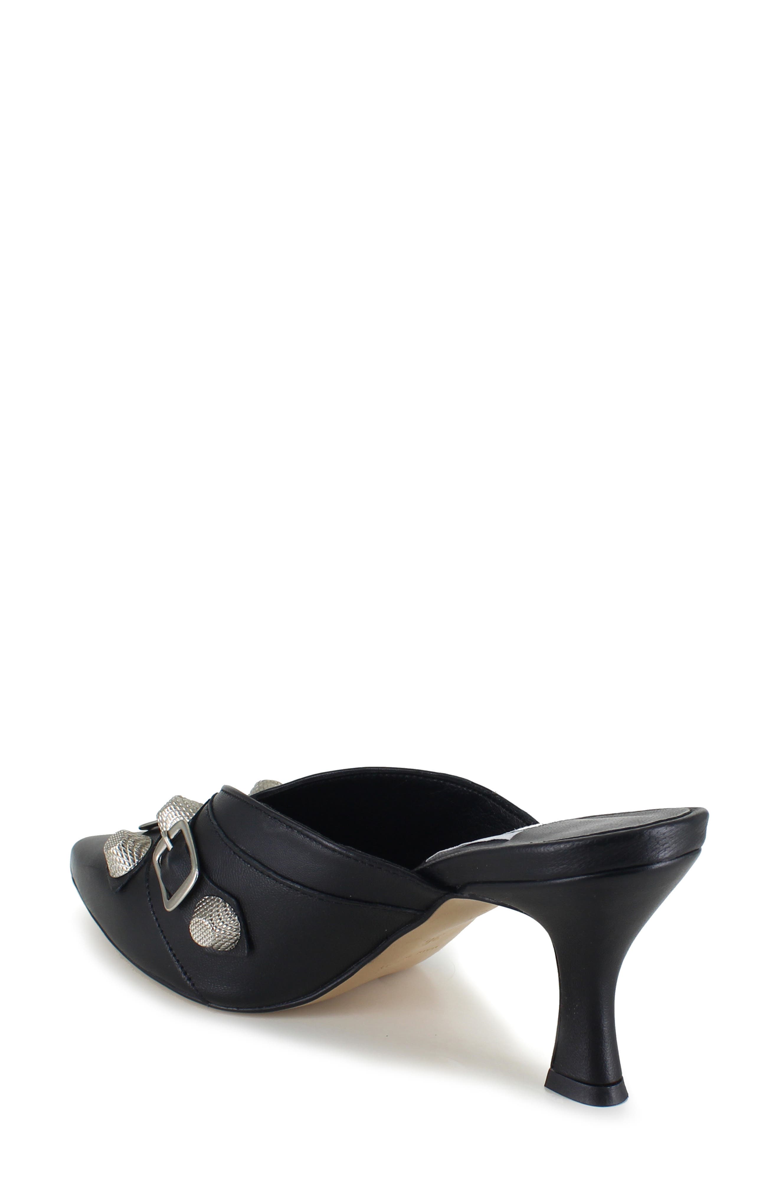 ZIGI Catrin Pointed Toe Mule, Alternate, color, Black Leather