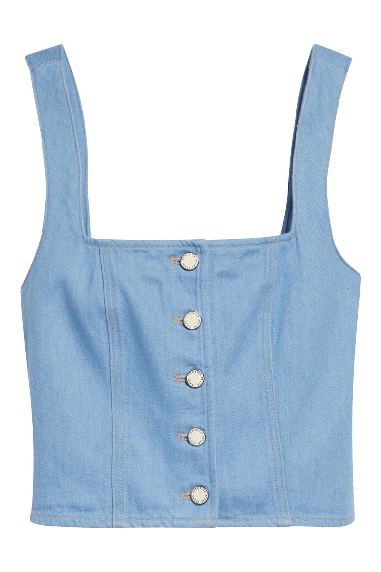 Spensley Denim Top, Alternate, color, BAYSIDE