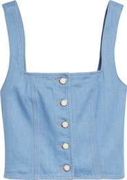 Veronica Beard Spensley Denim Top