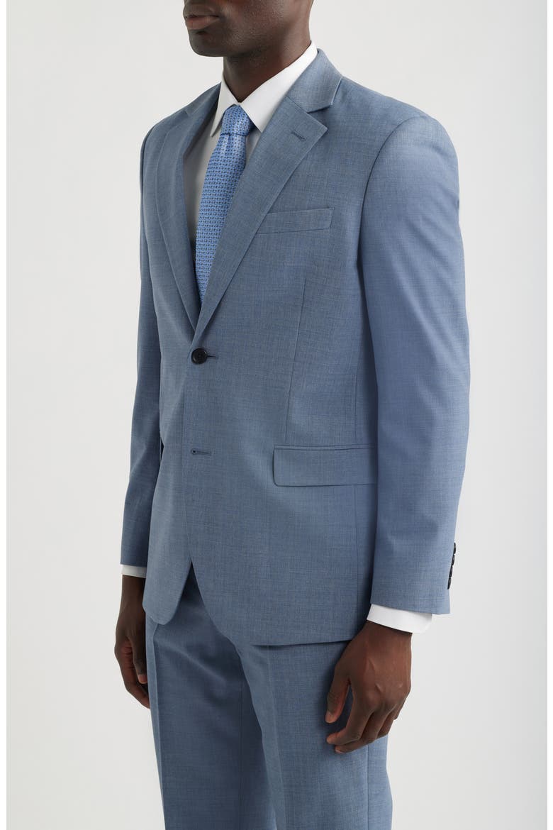 Henrik Trim Fit Solid Stretch Wool Suit Jacket, Alternate, color, GREY BLUE CROSSHATCH