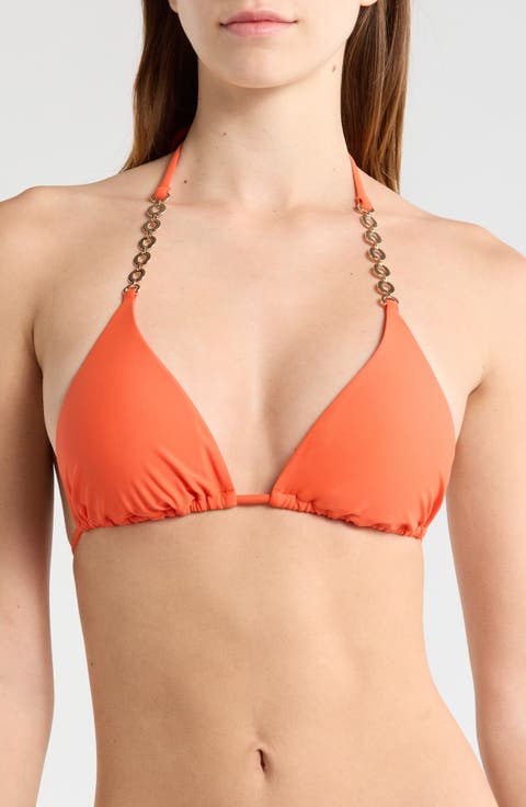 Terry Triangle Bikini Top