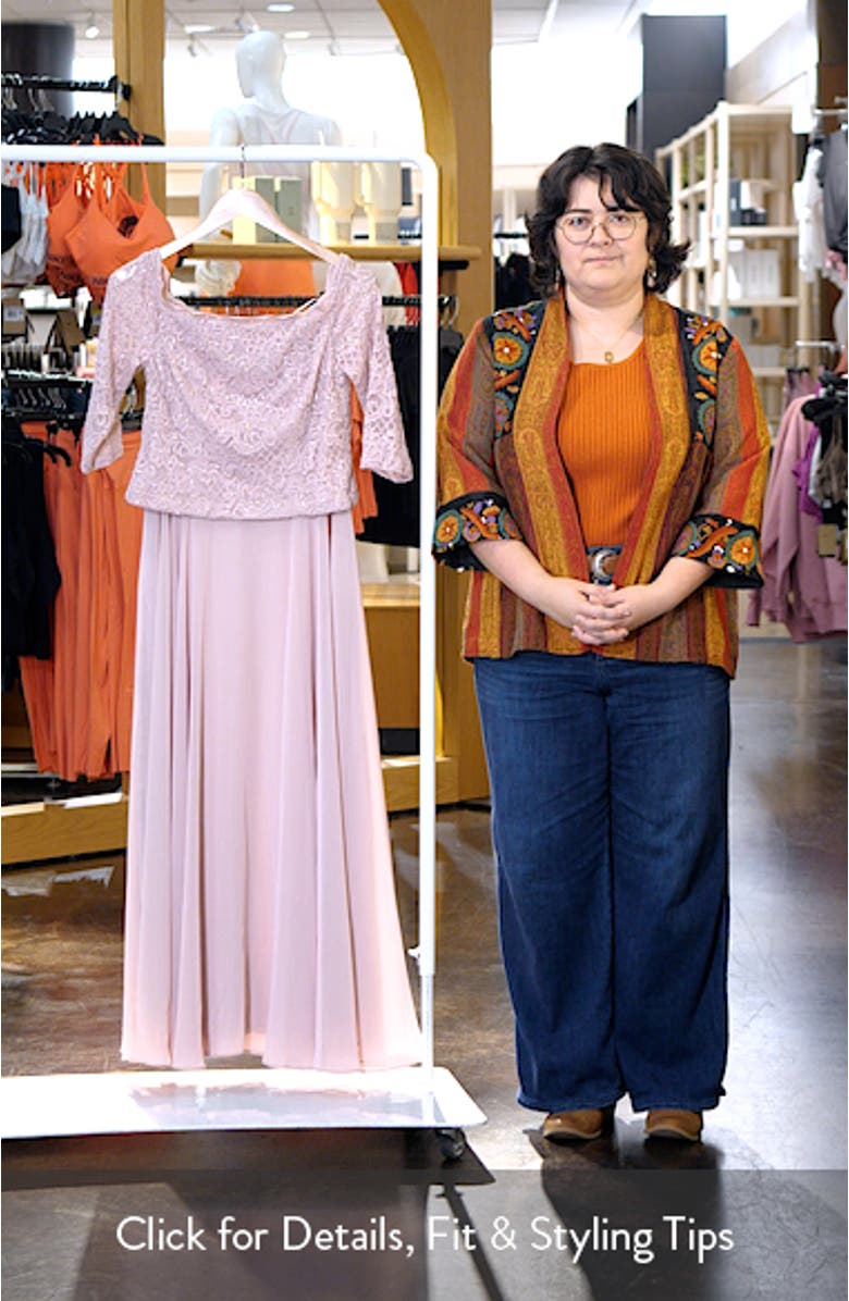 Off the Shoulder Faux Two-Piece Cocktail Dress, sales video thumbnail