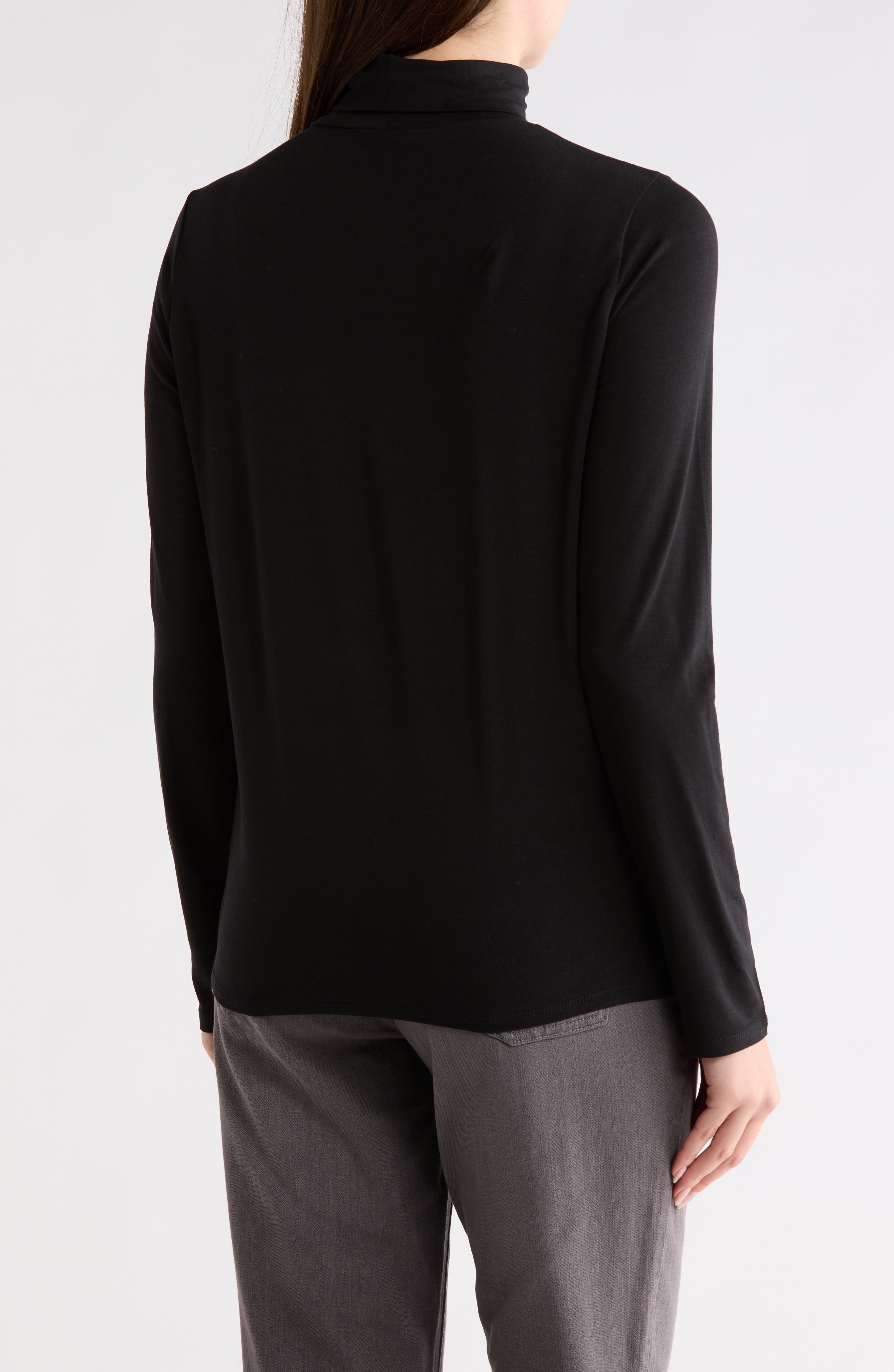 Slim Fit Turtleneck Top - image 2