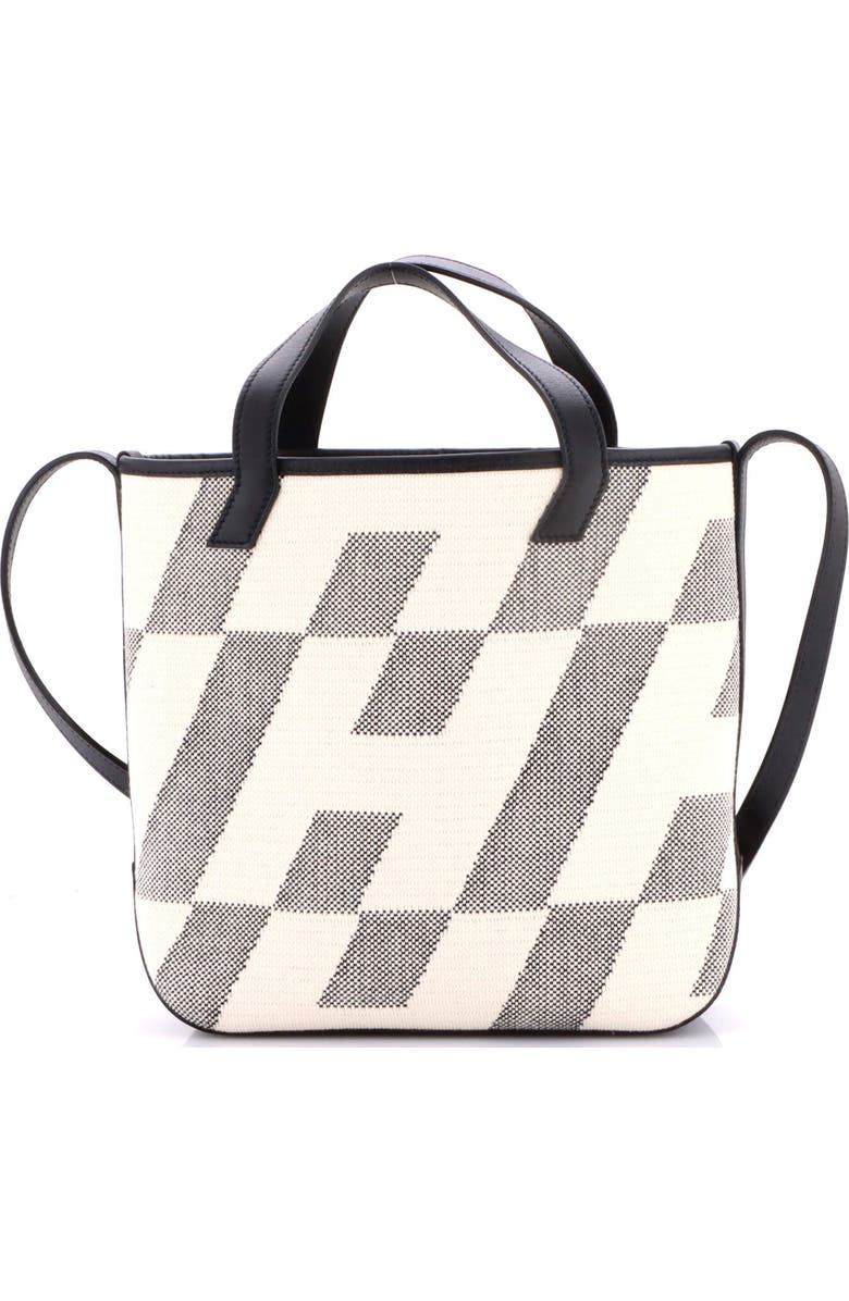 Pre-Owned Hermes Cabas H en Biais Tote Canvas with Leather 27, Alternate, color, Noir