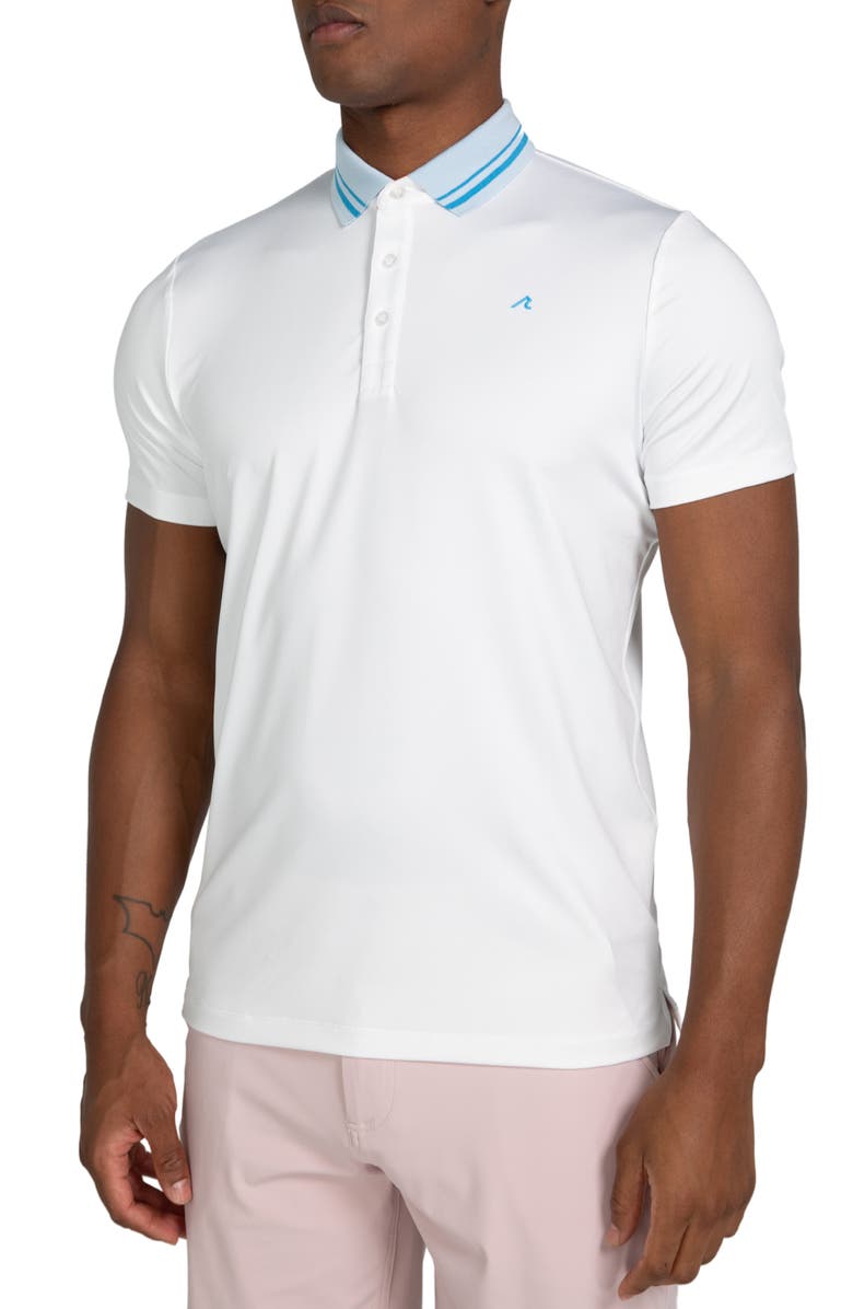 Redvanly Cadman Performance Golf Polo, Alternate, color, Bright White