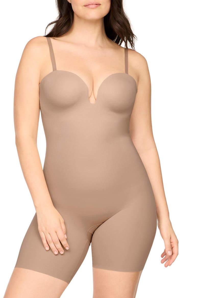 Convertible Mid-Thigh Bodysuit, Main, color, CHAI