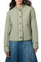 Textured Quilted Button-Up Jacket