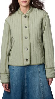 Bernardo Textured Quilted Button-Up Jacket