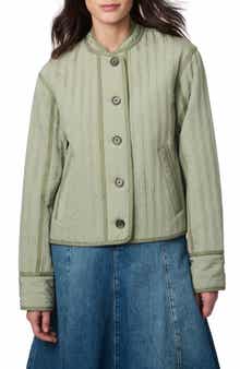 Bernardo Textured Quilted Button-Up Jacket