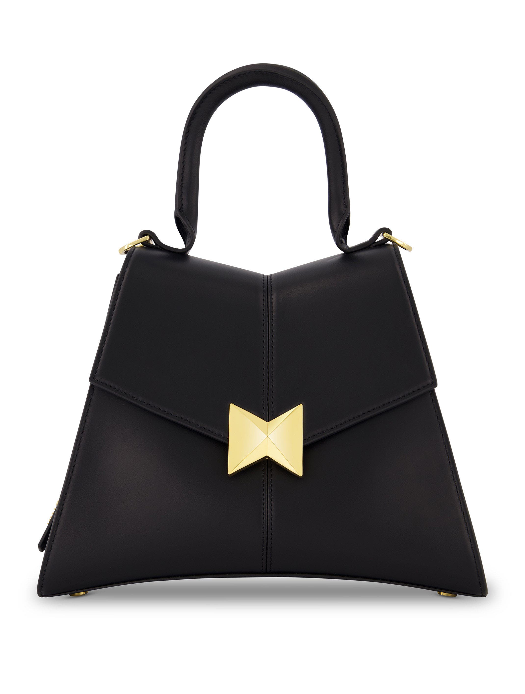Gold Plated Hardware Angular Leather Handbag (Women) | Nordstrom