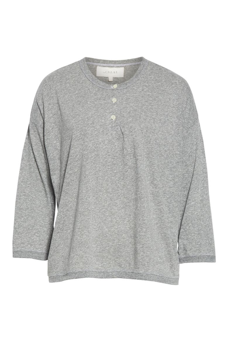 The Shrunken Henley, Alternate, color, HEATHER GREY