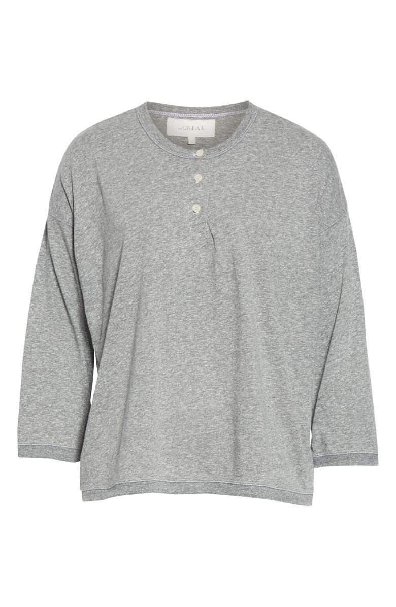 THE GREAT. The Shrunken Henley, Alternate, color, 