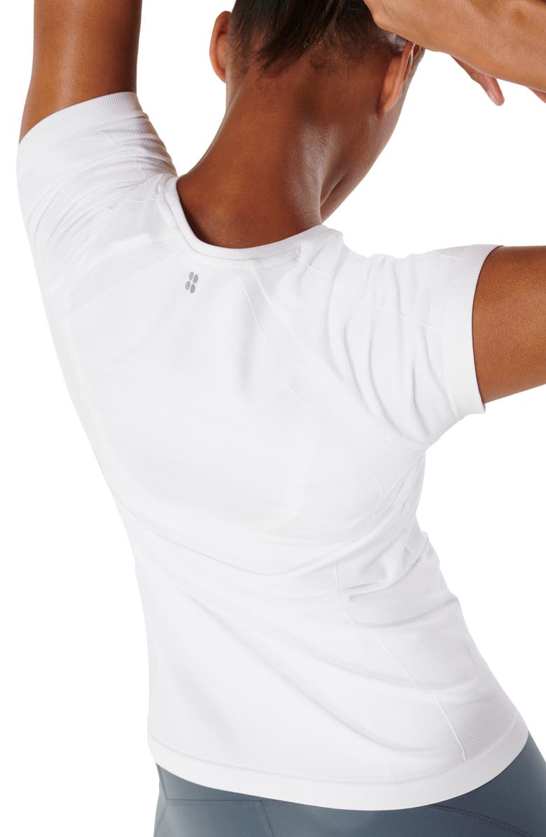 Sweaty Betty Athlete Seamless Workout T-Shirt, Alternate, color, White