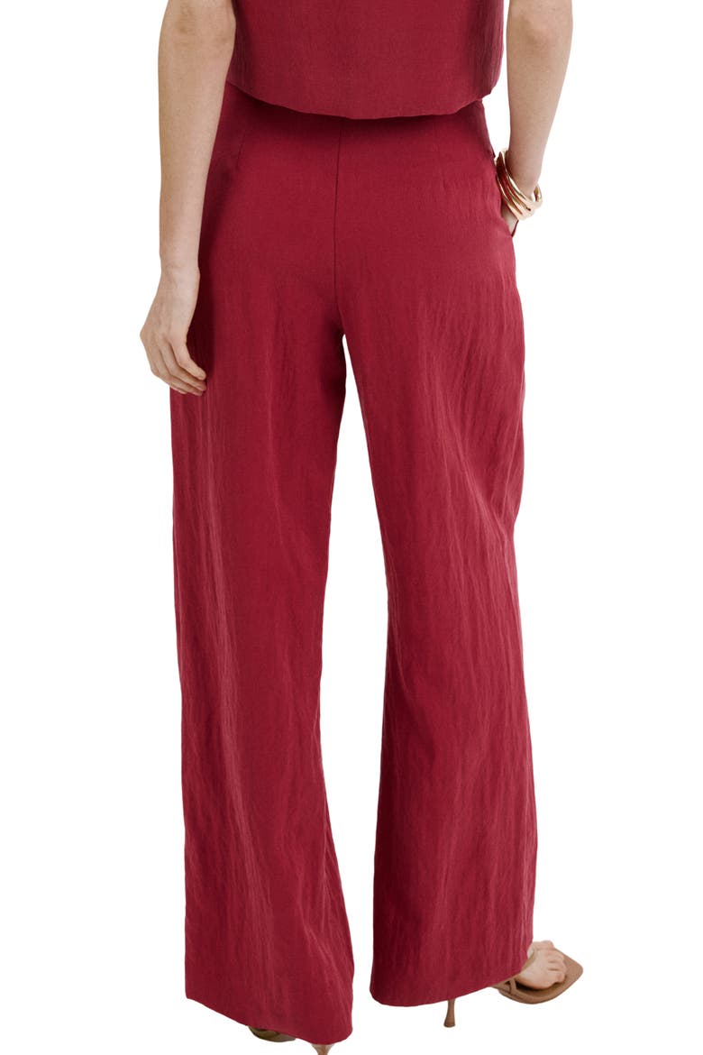 Tailored Straight Leg Pants, Alternate, color, RED