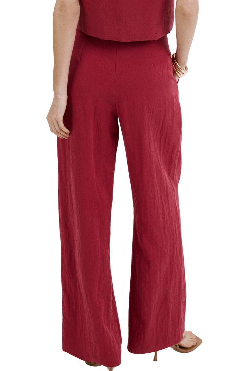 MANGO Tailored Straight Leg Pants, Alternate, color, Red