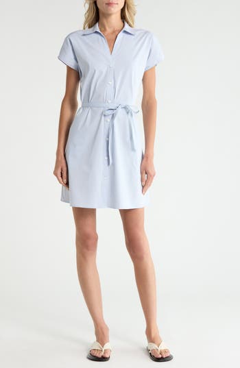 Theory Tie Waist Dolman Sleeve Dress in Olympic at Nordstrom Rack, Size Medium