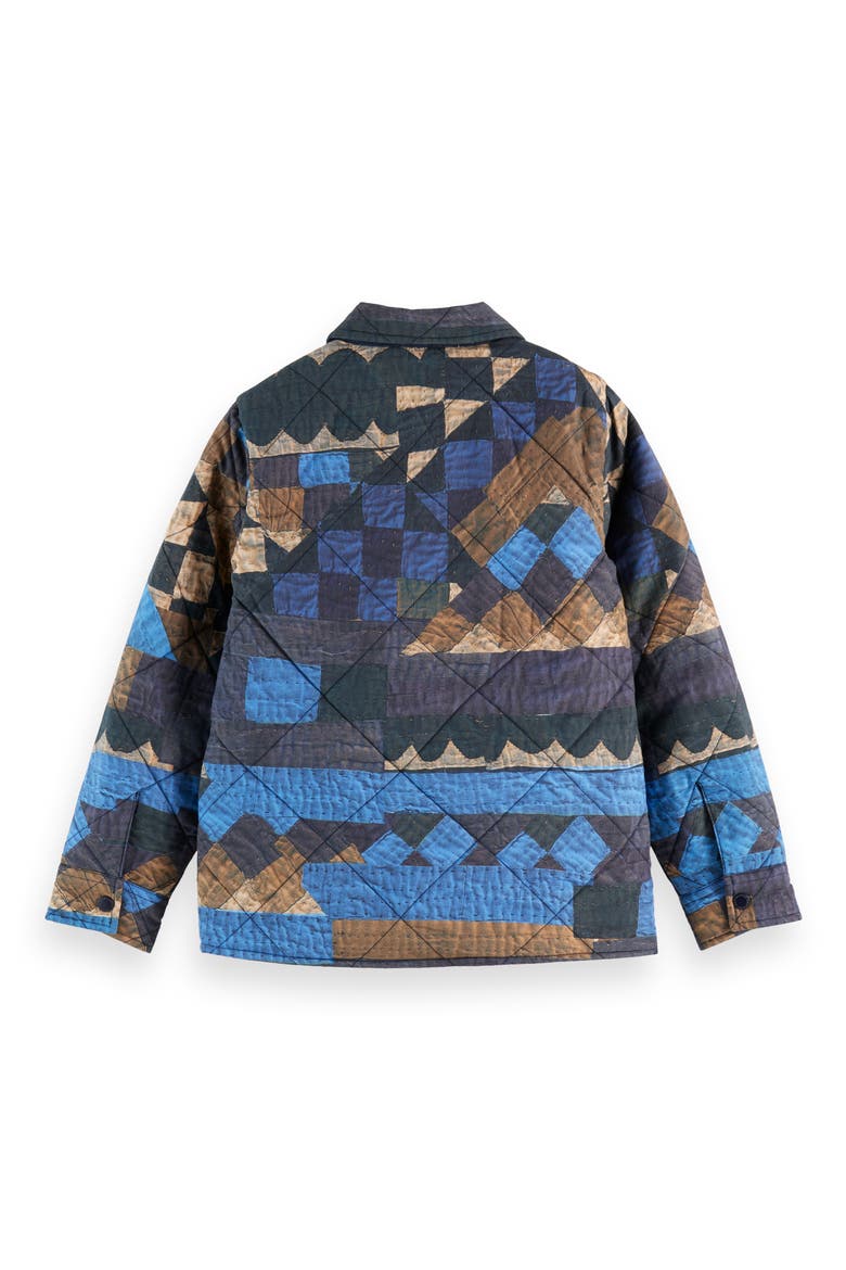 Kids' Patchwork Print Quilted Cotton Shirt Jacket, Alternate, color, MOUNTAIN PATCHWORK