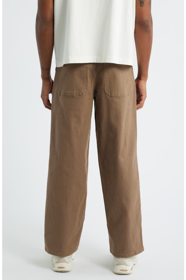 Relaxed Twill Workwear Pants, Alternate, color, BROWN SHIITAKE