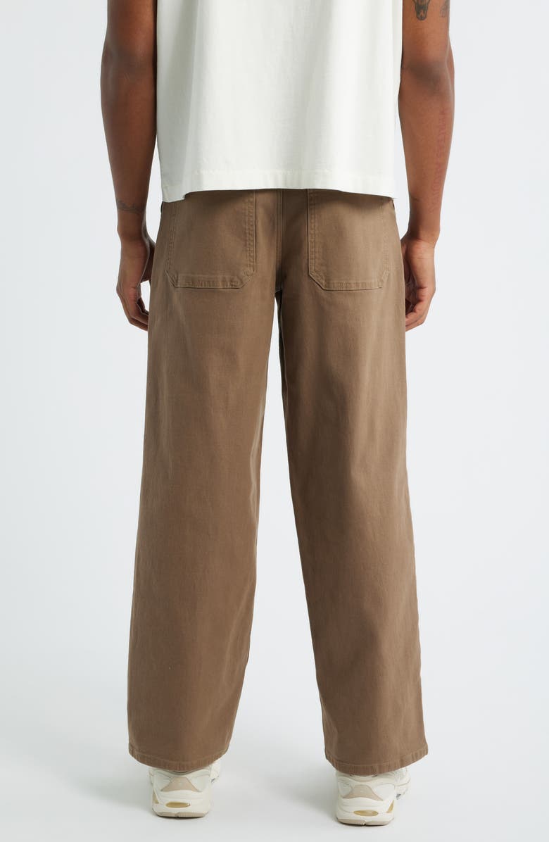 BP. Relaxed Twill Workwear Pants, Alternate, color, Brown Shiitake
