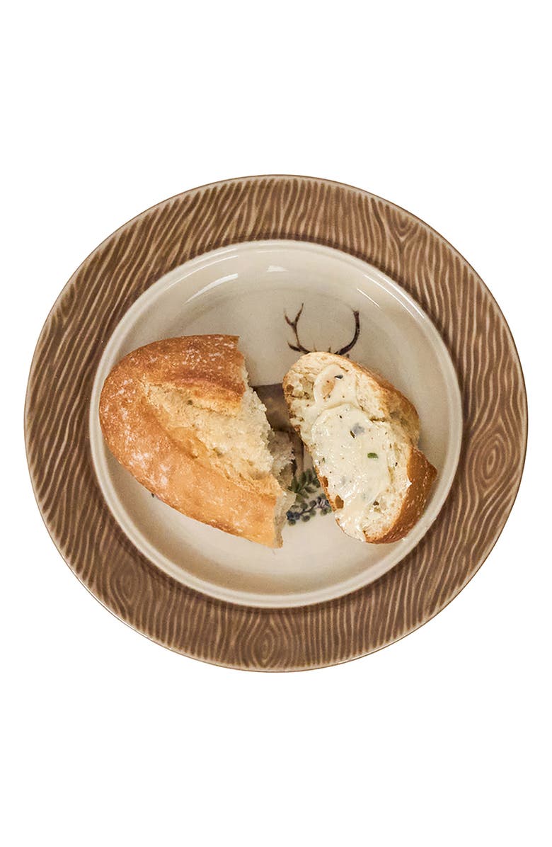 Juliska Forest Walk Stag Cocktail/Side Plate, Alternate, color, Cafe Au Lait