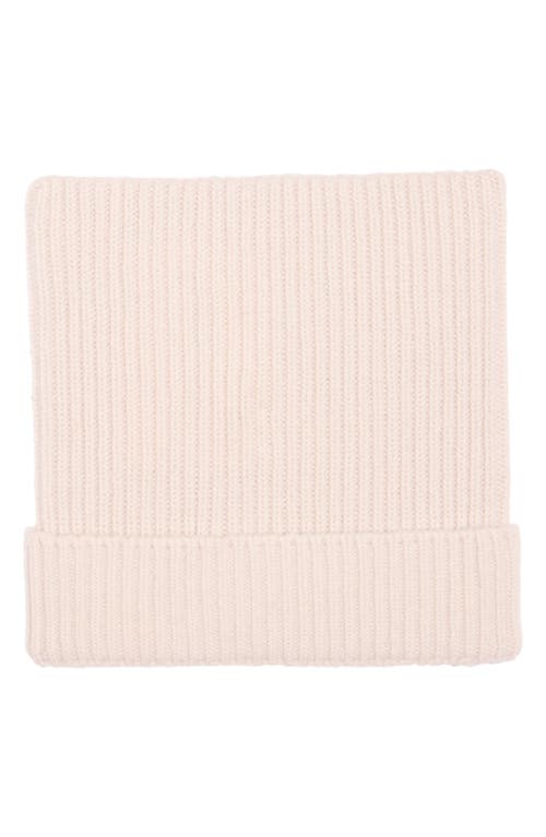 Acne Studios Kua Face Patch Rib Wool & Yak Hair Beanie In Pink