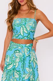 VICI Collection Florence Floral Crop Tank Top