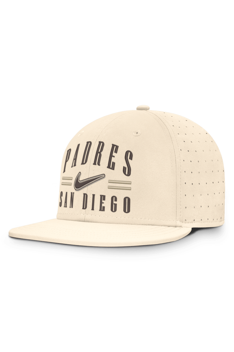 Men's Nike Natural San Diego Padres True Dri-FIT AeroBill Fitted Hat, Main, color, Natural