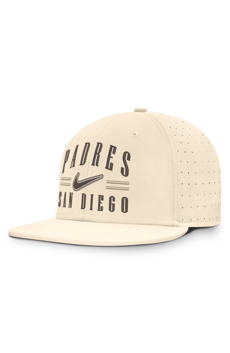 Nike Men's Nike Natural San Diego Padres True Dri-FIT AeroBill Fitted Hat, Main, color, Natural