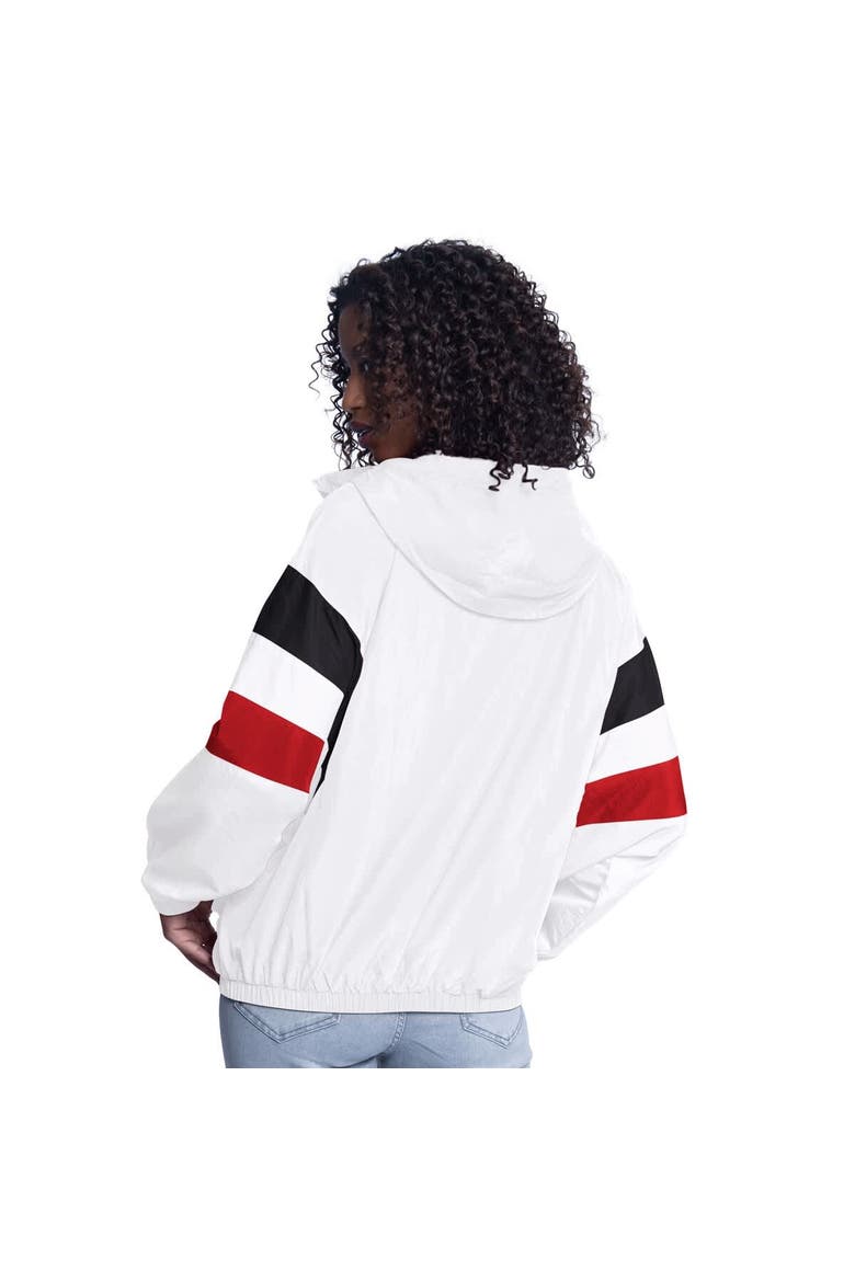 Women's G-III Sports by Carl Banks  White Detroit Red Wings Game News Oversized Full-Zip Hoodie Jacket, Alternate, color, White