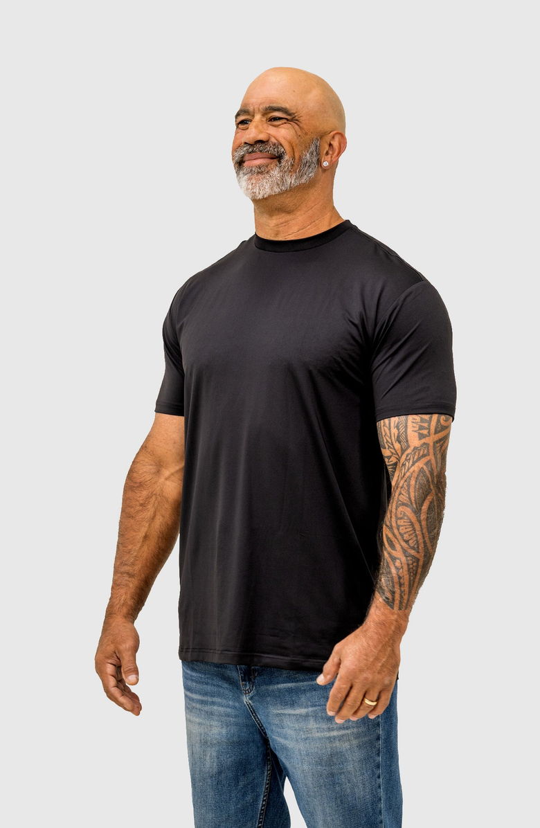 EPIC FITS Active Tech Crew Neck T-Shirt, Alternate, color, Black