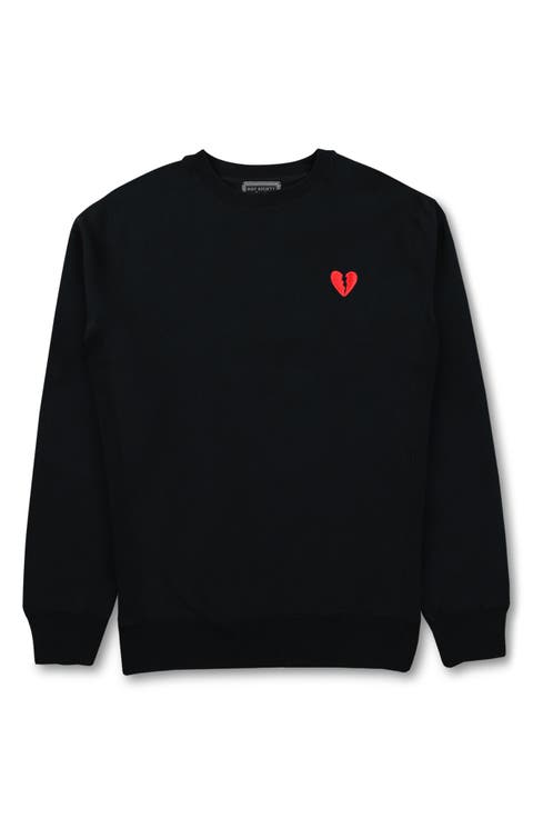 Broken Heart Embroidered Sweatshirt