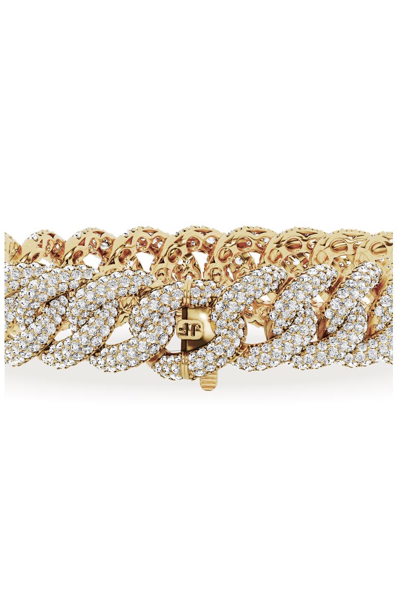 18K Gold Lab Created Diamond Cuban Chain Bracelet - 8.65 ctw (Nordstrom Exclusive), Alternate, color, 18K YELLOW GOLD
