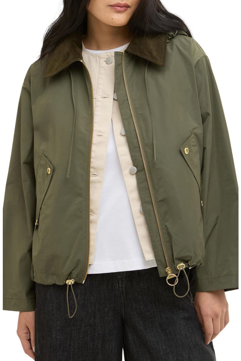 Weaver Water Repellent Hooded Jacket, Main, color, IVY GREEN/ ANCIENT